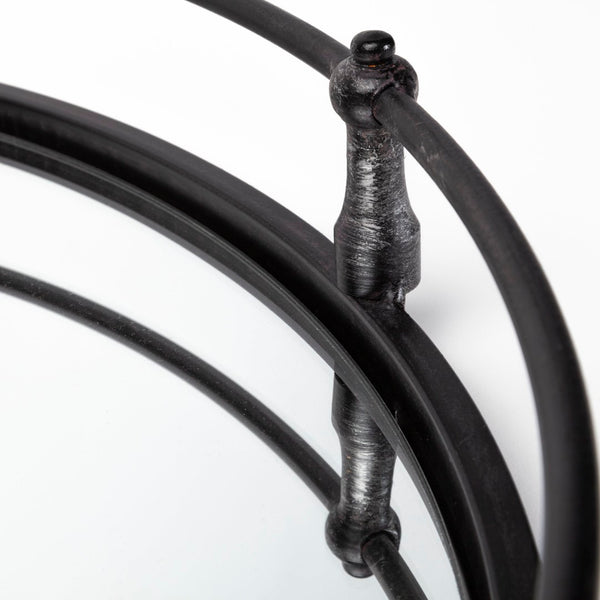 Mercana Kimbel 24-Inch Round Serving Tray - Elegant Matte Finish for Tabletop Décor and Functional Style 57237