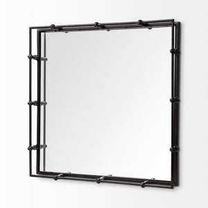Mercana Christa Square Tray - Luxe 22x22 Tabletop Decor for Glamorous Interiors, Perfect for Organizing & Displaying 57238