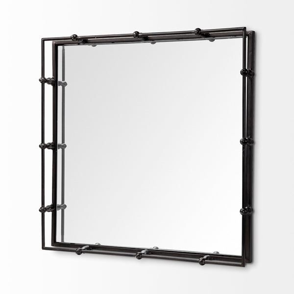 Mercana Christa Square Tray - Luxe 22x22 Tabletop Decor for Glamorous Interiors, Perfect for Organizing & Displaying 57238
