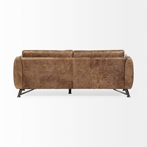 Mercana Cobain I 84" Two-Seater Sofa - Premium Leather, Modern Industrial Design for Luxurious Comfort 67680