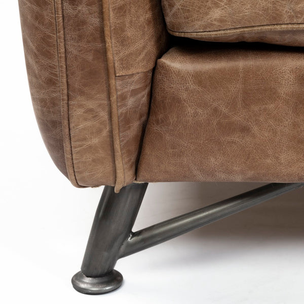 Mercana Cobain I 84" Two-Seater Sofa - Premium Leather, Modern Industrial Design for Luxurious Comfort 67680