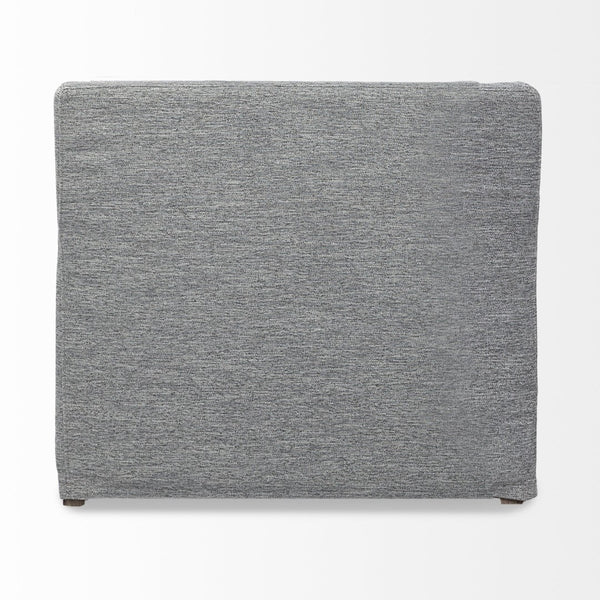 Mercana Denly Plush Slipcover Armchair in Flint Gray - Timeless Comfort for Modern Living Spaces Castlerock Gray Fabric 68725