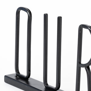 Mercana Wild Modern Farmhouse Metal Wall Sign – Sleek Matte Black Accent for Urban and Eclectic Spaces Black Metal | Our Nest 68792