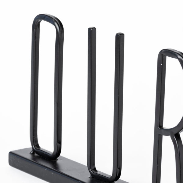 Mercana Wild Modern Farmhouse Metal Wall Sign – Sleek Matte Black Accent for Urban and Eclectic Spaces Black Metal | Our Nest 68792