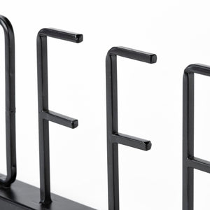 Mercana Wild Modern Farmhouse Metal Wall Sign – Sleek Matte Black Accent for Urban and Eclectic Spaces Black Metal | Coffee 68793