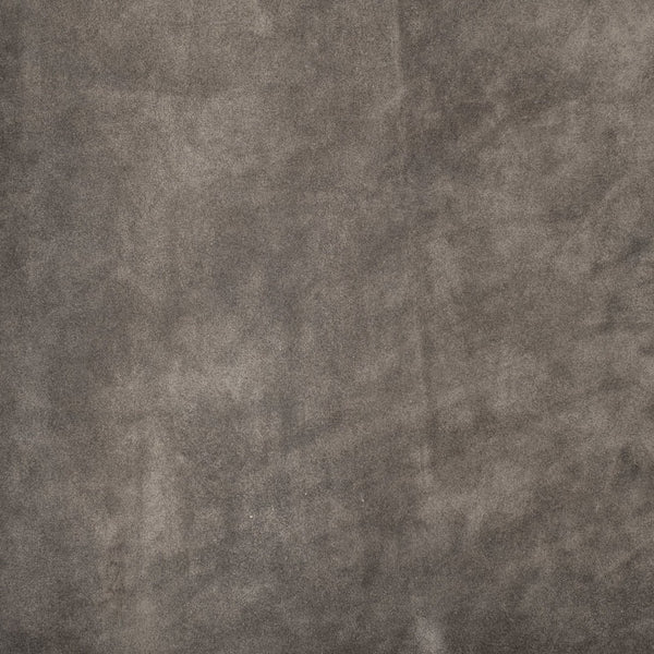 Mercana Direttore Industrial Folding Dining Chair with Suede Seat - Rustic Charm for Modern Spaces Brown Seude (Gray Tones) | Black Metal 68796