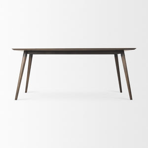Mercana Nicholas II Dining Table - Solid Mango Wood Top with Industrial Iron Base for Modern Elegance 68844