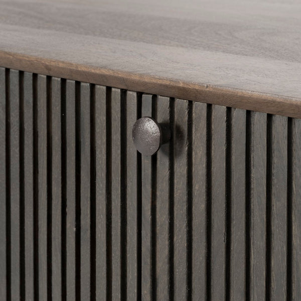 Mercana Grace I Two-Toned Solid Wood Media Console for TVs Up to 82" – Stylish Storage & Timeless Design 68845