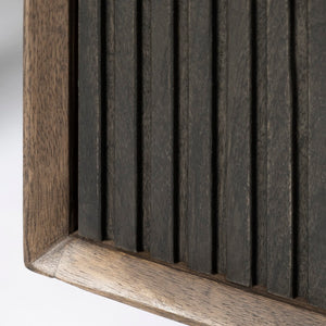 Mercana Grace I Two-Toned Solid Wood Media Console for TVs Up to 82" – Stylish Storage & Timeless Design 68845