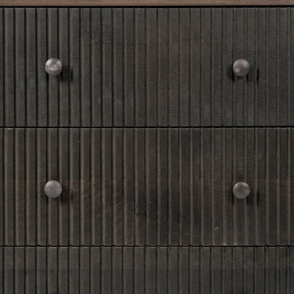 Mercana Grace Two-Tone Sideboard - Solid Mango Wood, 6 Drawer Storage, Contemporary Design for Modern Spaces 68846