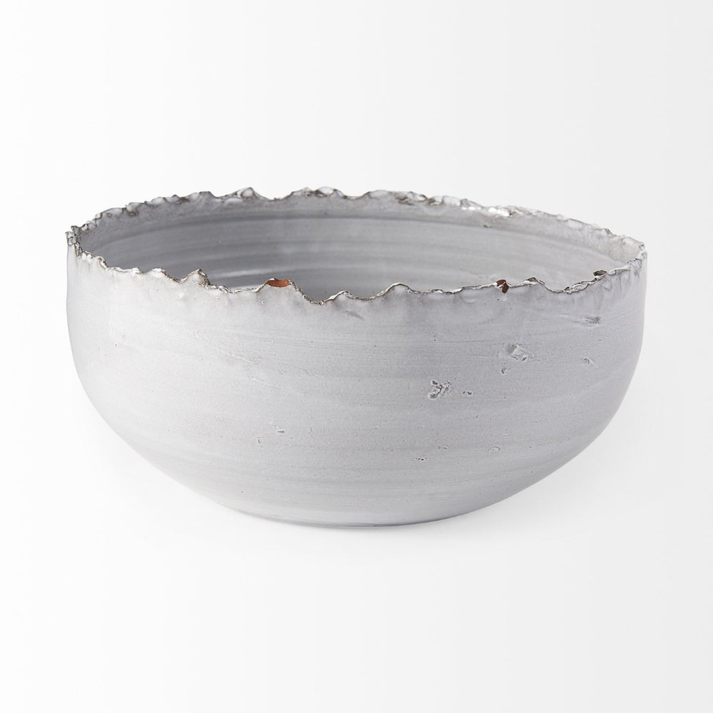 Mercana Larsen Large Decorative Bowl - Sculptural Elegance for Modern Interiors, Perfect Centerpiece Accent 68909