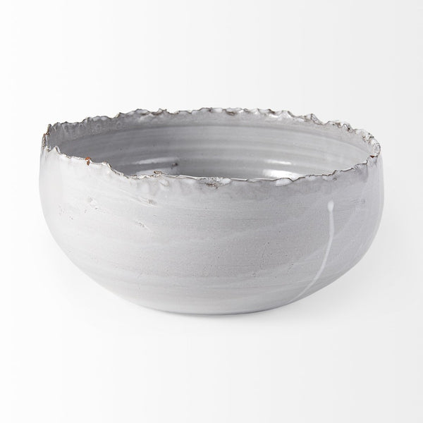 Mercana Larsen Large Decorative Bowl - Sculptural Elegance for Modern Interiors, Perfect Centerpiece Accent 68909
