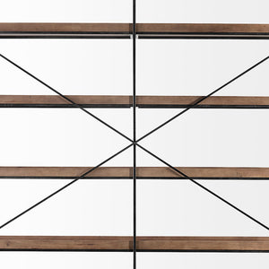 Mercana Trey Five Tray Shelf Unit – Industrial-Style Storage for Modern Living with Durable Mango Wood Design 68485