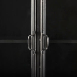 Mercana Poppy II Display Cabinet - Elegant Glass Door Showcase for Modern and Industrial Home Décor Styles 50361