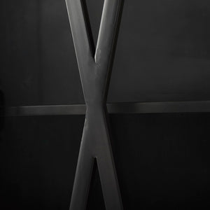 Mercana Poppy II Display Cabinet - Elegant Glass Door Showcase for Modern and Industrial Home Décor Styles 50361