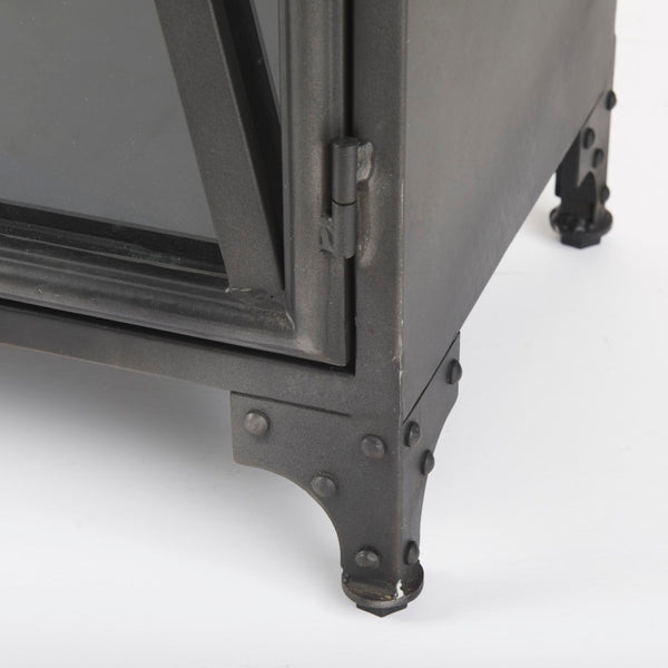 Mercana Poppy II Display Cabinet - Elegant Glass Door Showcase for Modern and Industrial Home Décor Styles 50361