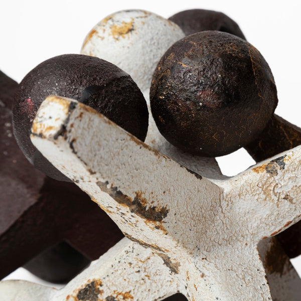 Mercana Jax Rustic Metal Jacks with Distressed Finishes for Modern Farmhouse and Industrial Décor Style 57164