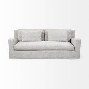 Mercana Denly Three-Seater Sofa - Plush Linen-Blend Slipcover for Modern Living Room Comfort and Style 68722