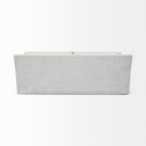 Mercana Denly Three-Seater Sofa - Plush Linen-Blend Slipcover for Modern Living Room Comfort and Style 68722
