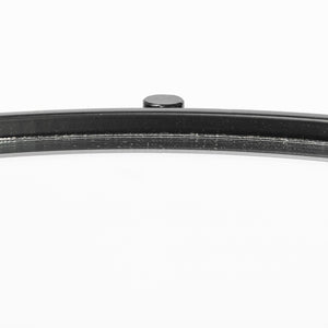 Mercana Samantha Modern Accent Table with Reflective Top and Geometric Base - Perfect for Contemporary Spaces Mirror | Black Metal | Small 69339