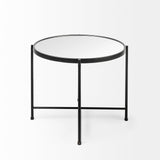 Mercana Samantha (Large) Black Mirror Top  Accent Table 69340