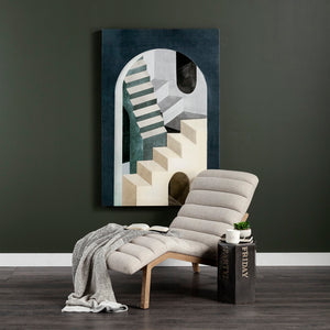 Mercana Pierre Armless Chaise Lounge Chair: Luxurious Mid-Century Modern Design for Stylish Comfort & Relaxation 68768
