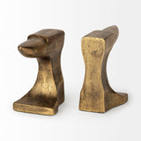 Mercana Anvilia (Set of 2) 12L x 3W Gold Anvil Shaped Bookends 69072