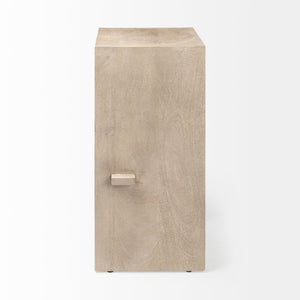 Mercana Aida Modern Solid Mango Wood Stool with Comfortable Design for Stylish Kitchen & Dining Spaces Light Gray | Bar 69190