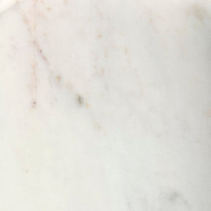 Mercana Stella Round Accent Table with Sculptural Elegance and Durable Design for Modern Living Spaces White Marble | Gold Metal 68960