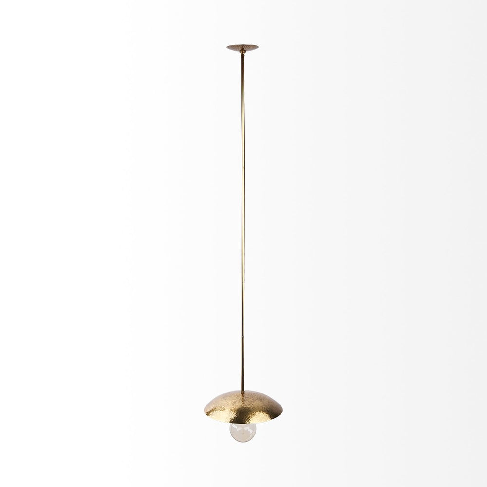 Mercana Garnet Pendant Light - Industrial Chic Hammered Shade for Cozy Ambiance in Any Modern Space 68774
