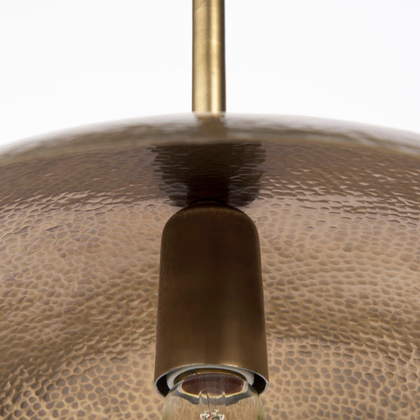 Mercana Garnet Pendant Light - Industrial Chic Hammered Shade for Cozy Ambiance in Any Modern Space 68774