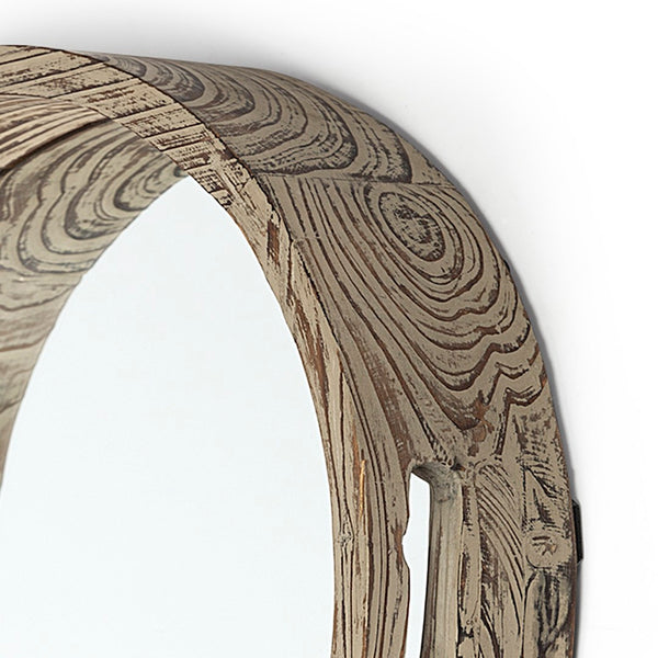 Mercana Whittier Versatile Reclaimed Wood Tray - Rustic Decor & Functional Serving Solution for Your Home Brown Wood | Mirror | 20W 37168