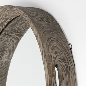 Mercana Whittier Versatile Reclaimed Wood Tray - Rustic Decor & Functional Serving Solution for Your Home Brown Wood | Mirror | 28W 37169