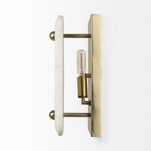 Mercana Stein Elegant Art Deco Wall Sconce - Luxe Glam Lighting for Entryways, Hallways, and Bedrooms 68772