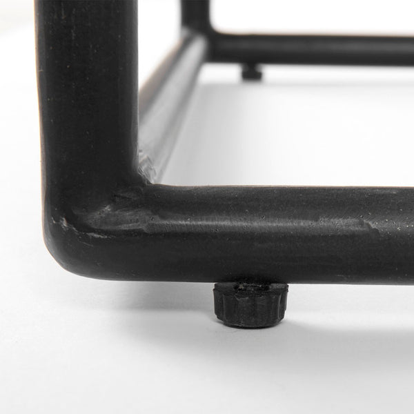 Mercana Austen Round Marble Top Side Table with Stylish Metal Frame for Contemporary Living Spaces 69214