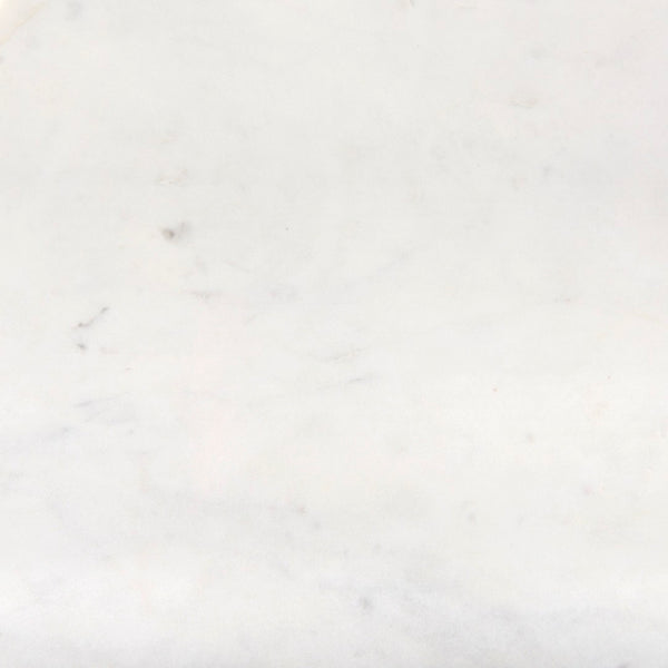 Mercana Austen Round Marble Top Side Table with Stylish Metal Frame for Contemporary Living Spaces 69214