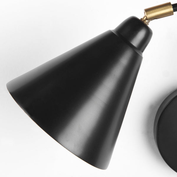 Mercana Cobalt Cone-Shaped Swivel Wall Sconce: Stylish Illumination for Space-Saving Elegance in Any Room 68775