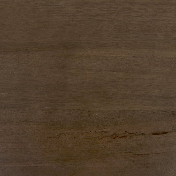 Mercana Faye Console Table: Elegant Slim Design for Entryways and Living Spaces with Durable Construction Medium Brown Wood | Nickel Metal 69183