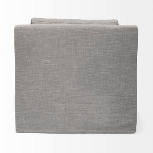 Mercana Denly Plush Slipcover Armchair in Flint Gray - Timeless Comfort for Modern Living Spaces Flint Gray Fabric 68724