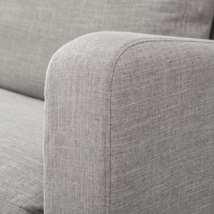 Mercana Denly Plush Slipcover Armchair in Flint Gray - Timeless Comfort for Modern Living Spaces Flint Gray Fabric 68724
