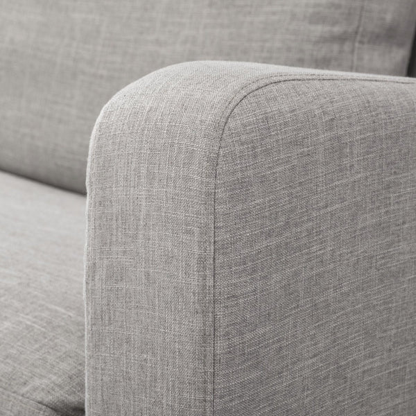 Mercana Denly Plush Slipcover Armchair in Flint Gray - Timeless Comfort for Modern Living Spaces Flint Gray Fabric 68724