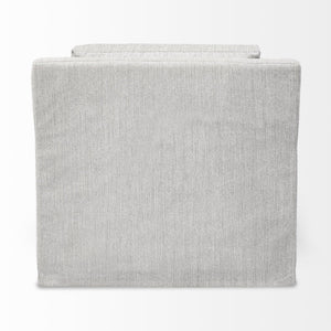 Mercana Denly Plush Slipcover Armchair in Flint Gray - Timeless Comfort for Modern Living Spaces Frost Gray Fabric 68726