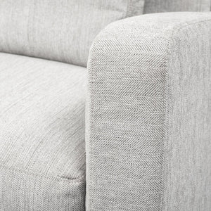 Mercana Denly Plush Slipcover Armchair in Flint Gray - Timeless Comfort for Modern Living Spaces Frost Gray Fabric 68726