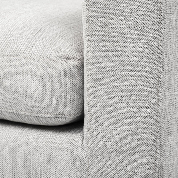 Mercana Denly Plush Slipcover Armchair in Flint Gray - Timeless Comfort for Modern Living Spaces Frost Gray Fabric 68726