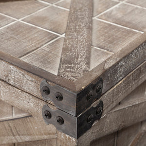 Mercana Port Moody Decorative Storage Boxes - Rustic Wooden Charm for Farmhouse & Urban Interiors 67980