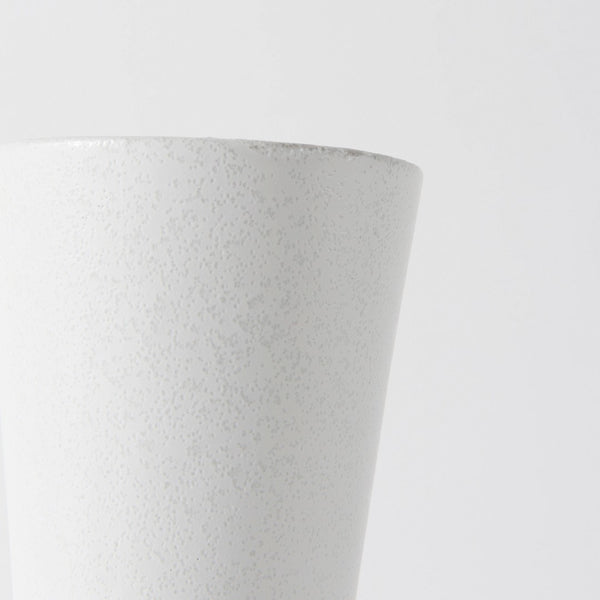 Mercana Laforge Small Ceramic Vase – Modern Minimalist Decor Piece for Elegant Home Styling and Floral Displays White Ceramic | 9H 69463