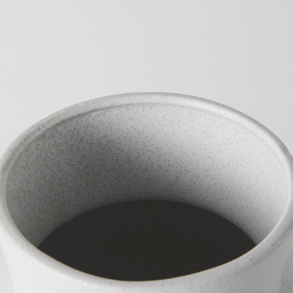 Mercana Laforge Small Ceramic Vase – Modern Minimalist Decor Piece for Elegant Home Styling and Floral Displays White Ceramic | 11H 69464
