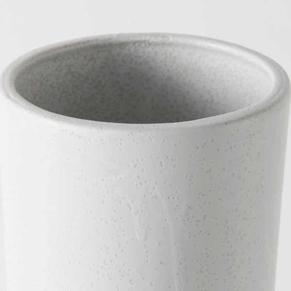 Mercana Laforge Small Ceramic Vase – Modern Minimalist Decor Piece for Elegant Home Styling and Floral Displays White Ceramic | 17H 69465