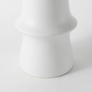 Mercana Laforge Small Ceramic Vase – Modern Minimalist Decor Piece for Elegant Home Styling and Floral Displays White Ceramic | 17H 69465