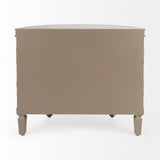 Mercana Lennon 39L x 19W Beige 4 Door Demilune Accent Cabinet 69128